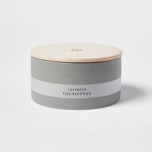 Lavender Eucalyptus 3 wick candle - Elegant Gray